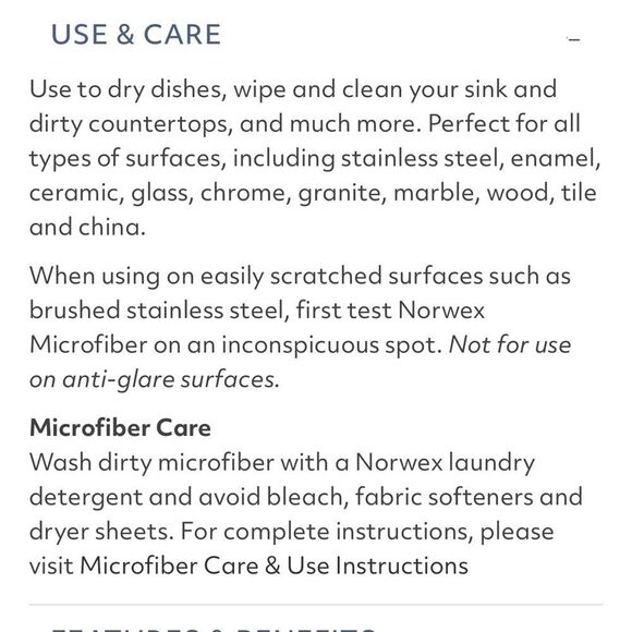 Norwex Kitchen Towel Sea Mist NWT - Picture 6 of 8